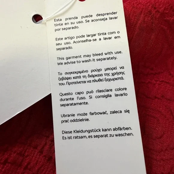 NEW Mayoral Girls Red Jacquard Rose Dress Short Sleeve SZ 8 - Picture 7 of 11